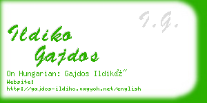 ildiko gajdos business card